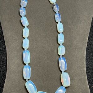 Elegant Blue Opalescent Necklace